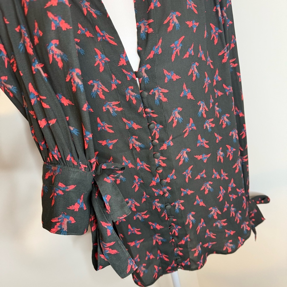 Free People Button Down Blouse Size S - Picture 2 of 5